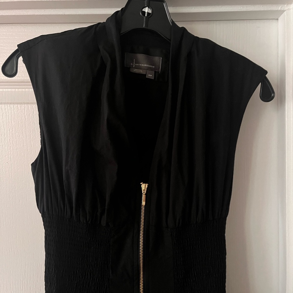 Anthropologie Black Midi Dress - Picture 4 of 6